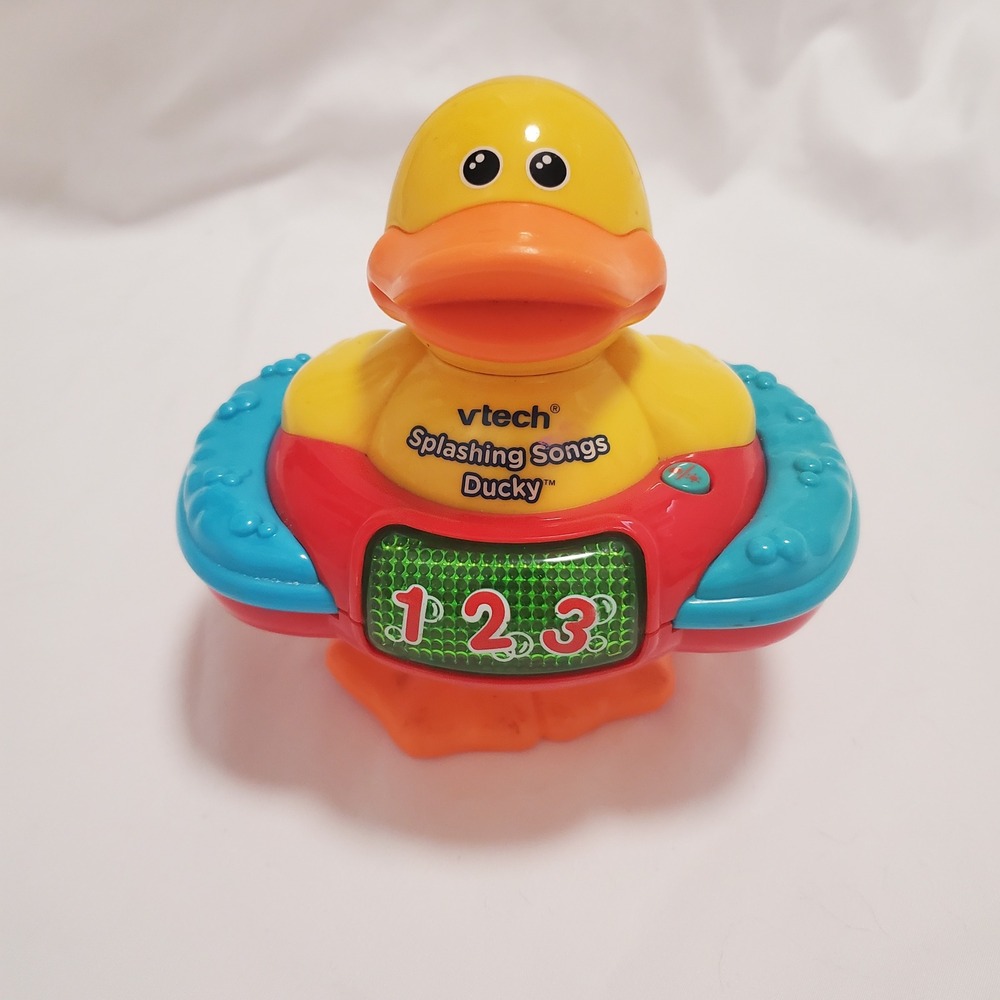 Vtech Splash & Learn Duck Bath Toy Interactive Learning Music Sound INCOMPLETE